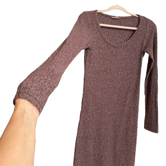 Wilfred Free Artizia Rib Knit Sweater Dress-MIDI,Scoop Neck-Size Medium - Picture 2 of 11
